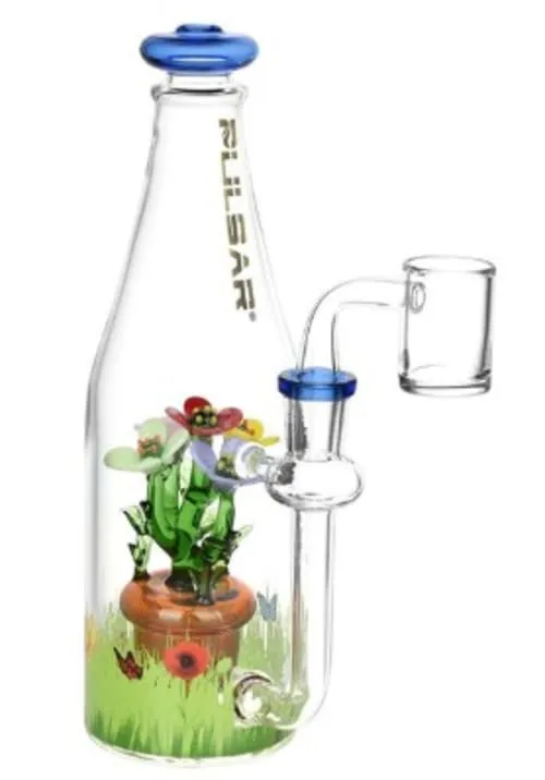 Product image of Pulsar Flower Garden Bottle Rig - 8.5" / 14mm