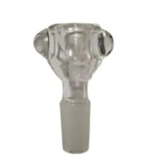 Product image of Clear Blown Bowl with Marble Handles 14mm