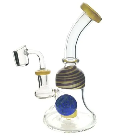 Product image of 8.2" Banger Hanger w/ Showerhead Perc, Marble and Colour Swirl Accents