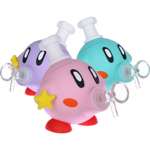 Product image of Power Up Star Friend Silicone Water Pipe - 4.5" / 14mm F