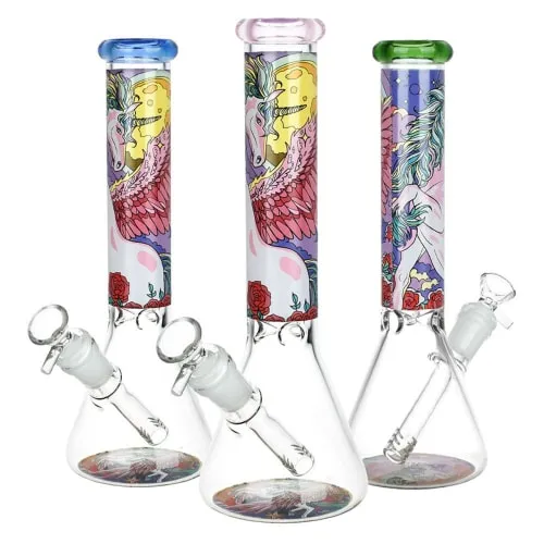 Product image of 10" Unicorn Beaker Glass Water Pipe