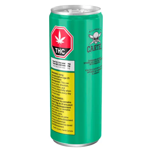 Product image of Sparkling Coconut Water with Pineapple - Cannabis Cartel - THC Drinks