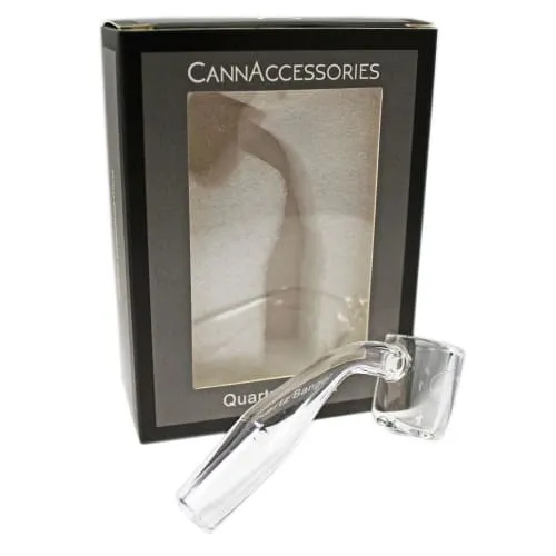 Product image of Cannacessories Glass Concentrate Accessory Quartz Banger 14mm Male 45 Degree