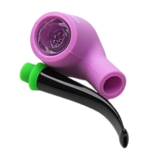 Product image of Dabware Silicone Pipe Platinum Sherlock