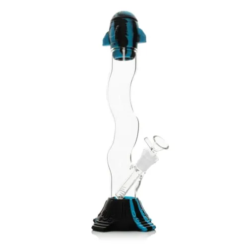 Product image of Lit Silicone 13.5" Rocket Launch Water Pipe