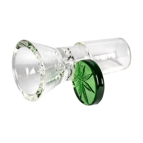Product image of Red Eye Glass, 19mm Leaf Stamped Handle Cone Pull-Out