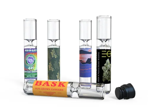 Product image of Pre-Packs, 3.5" American Chillum One-Hitter w/ Smellproof Cap