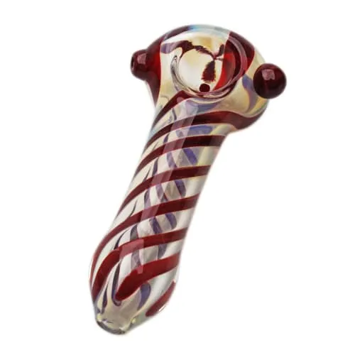 Product image of Genuine Pipe Co., 4" Glass Pipe Fumed Striped