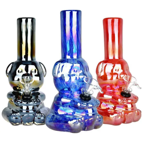 Product image of 7.75" Bear-y Shiny Electroplated Water Pipe
