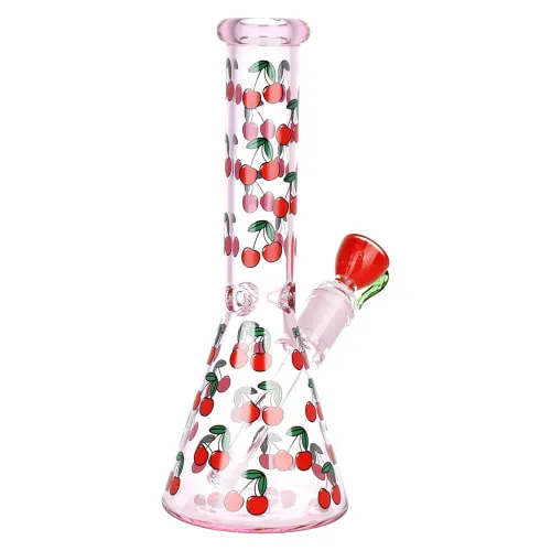 Product image of 10" Life is a Bowl of Cherries Beaker Water Pipe