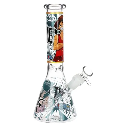 Product image of 10" One Treasure Beaker Glass Water Pipe