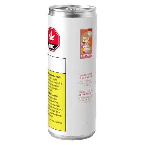 Product image of White Peach & Cardamom 1:1 - Collective Project - THC & CBD Drinks