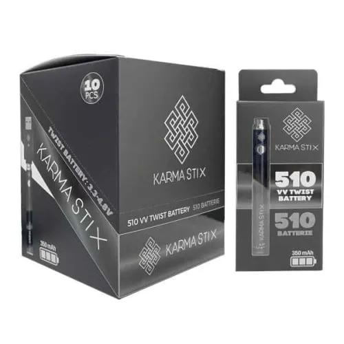 Product image of Karma Stick 510 Battery Black - KARMA STIX