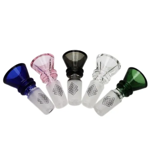 Product image of Glass Bowl 14mm Male Ribbed Cone - Karma