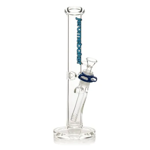 Product image of 12" Blue Straight Base Water Pipe - Jerome Baker