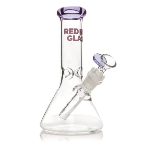 Product image of 8" Purple Beaker Base Water Pipe - Red Eye Glass