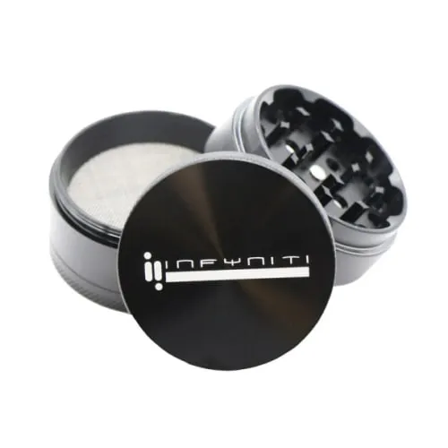 Product image of Infyniti - 2.5" 4-Piece Aluminum Grinder Black