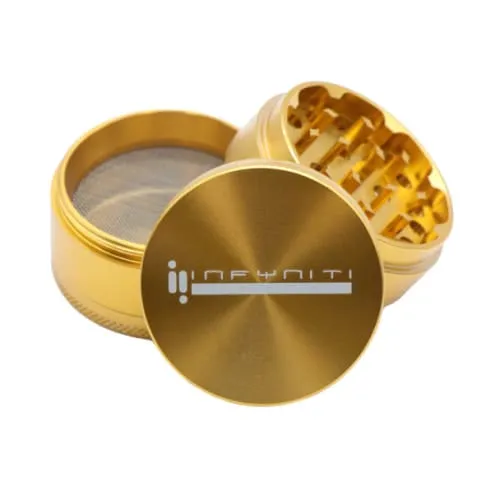 Product image of Infyniti - 2.5" 4-Piece Aluminum Grinder Gold