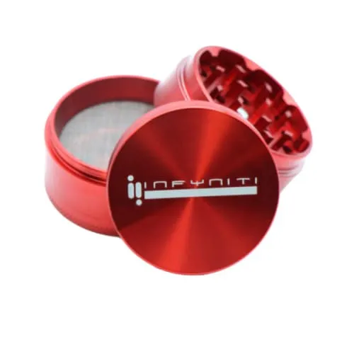 Product image of Infyniti - 2.5" 4-Piece Aluminum Grinder Red