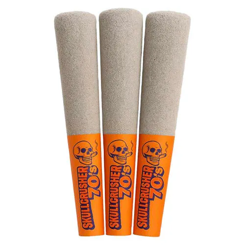 Product image of Iced Orange - Quad Diamond Infused - Skullcrushers by RAD - Infused Joints - 3 x 0.45g