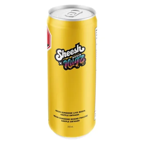 Product image of Neon Sunshine Live Rosin Happle Sm'Hash - Sheesh x Nugz - THC Drinks - 355mL