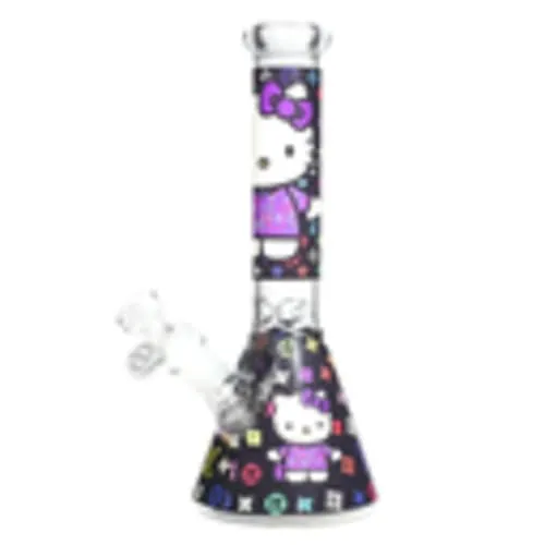 Product image of Arsenal Glass,  Kitty Charm Beaker, 10" 5mm