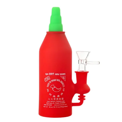 Product image of Arsenal Silicone, 6.5" Chilli Bottle Waterpipe, Assorted Colours