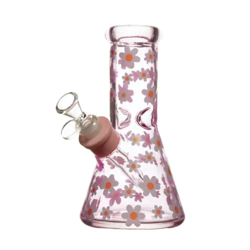 Product image of Arsenal Glass, Flower Heavy Glass Beaker w/ Gift Box, 8"