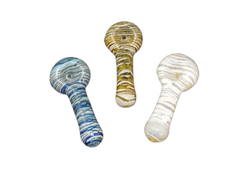 Product image of 3.5" Concentric Spiraled Glass Hand Pipe