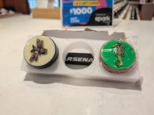 Product image of Arsenal, 2" 4 Piece Glow In The Dark Pastel Sticker