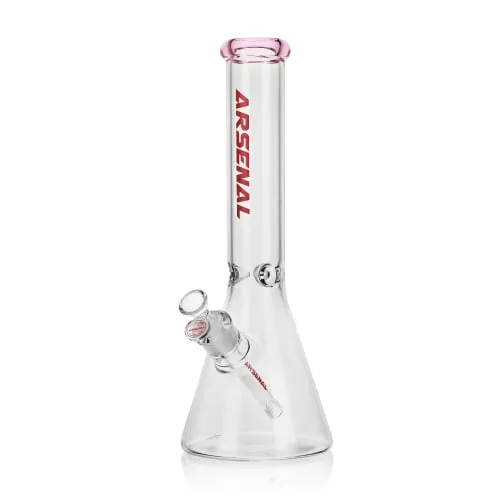 Product image of Arsenal, 14" 5mm Coloured Rim Beaker